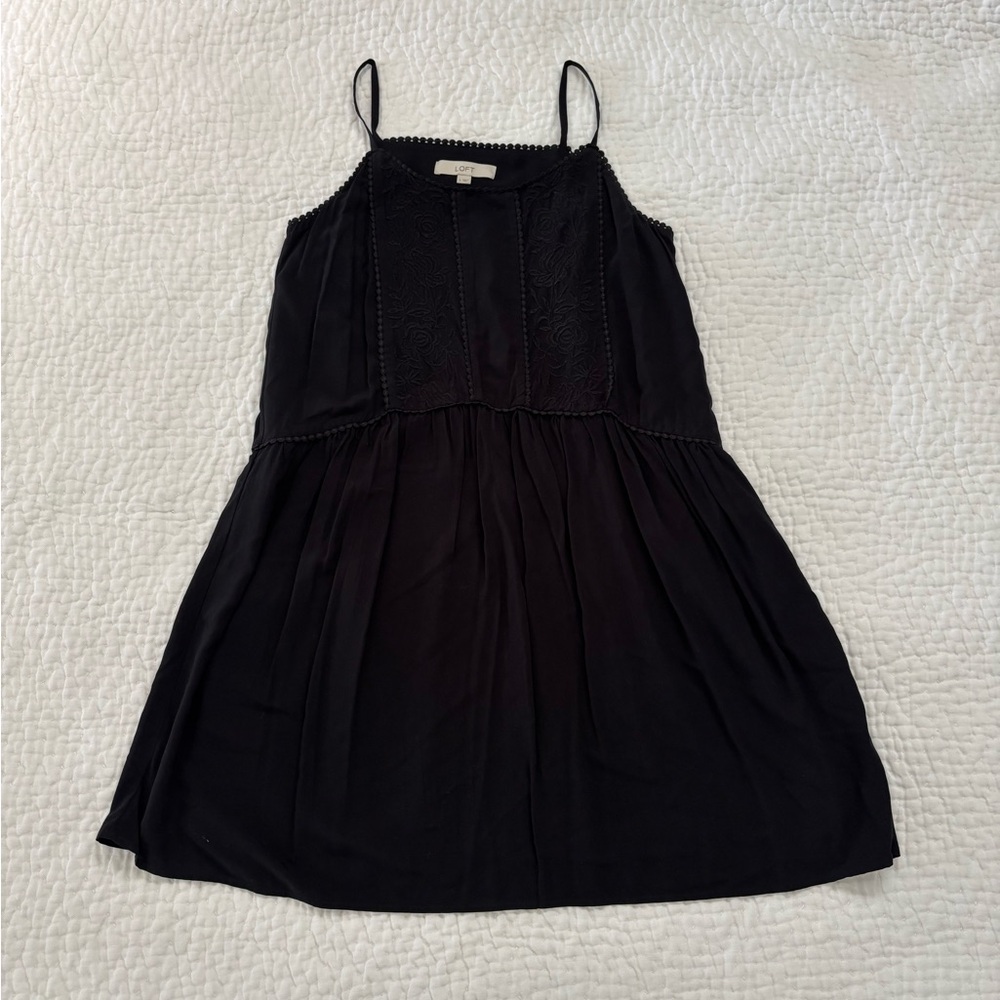 LOFT Black Sleeveless Dress
